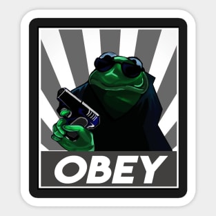 Gangster Assassin Kermit Sticker